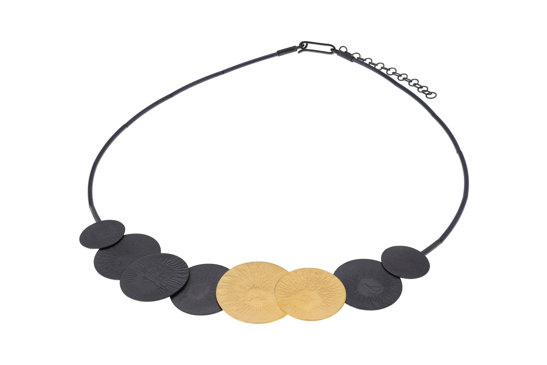 Black & Gold Necklace | Contemporary Designer Jewellery