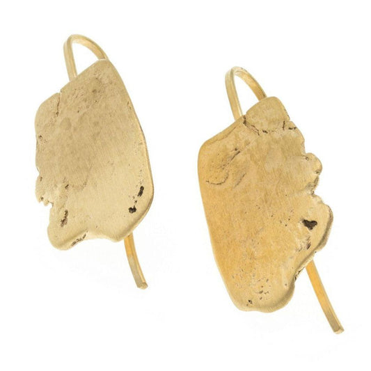 Gold Organic Earrings | Contemporary Designer Jewellery