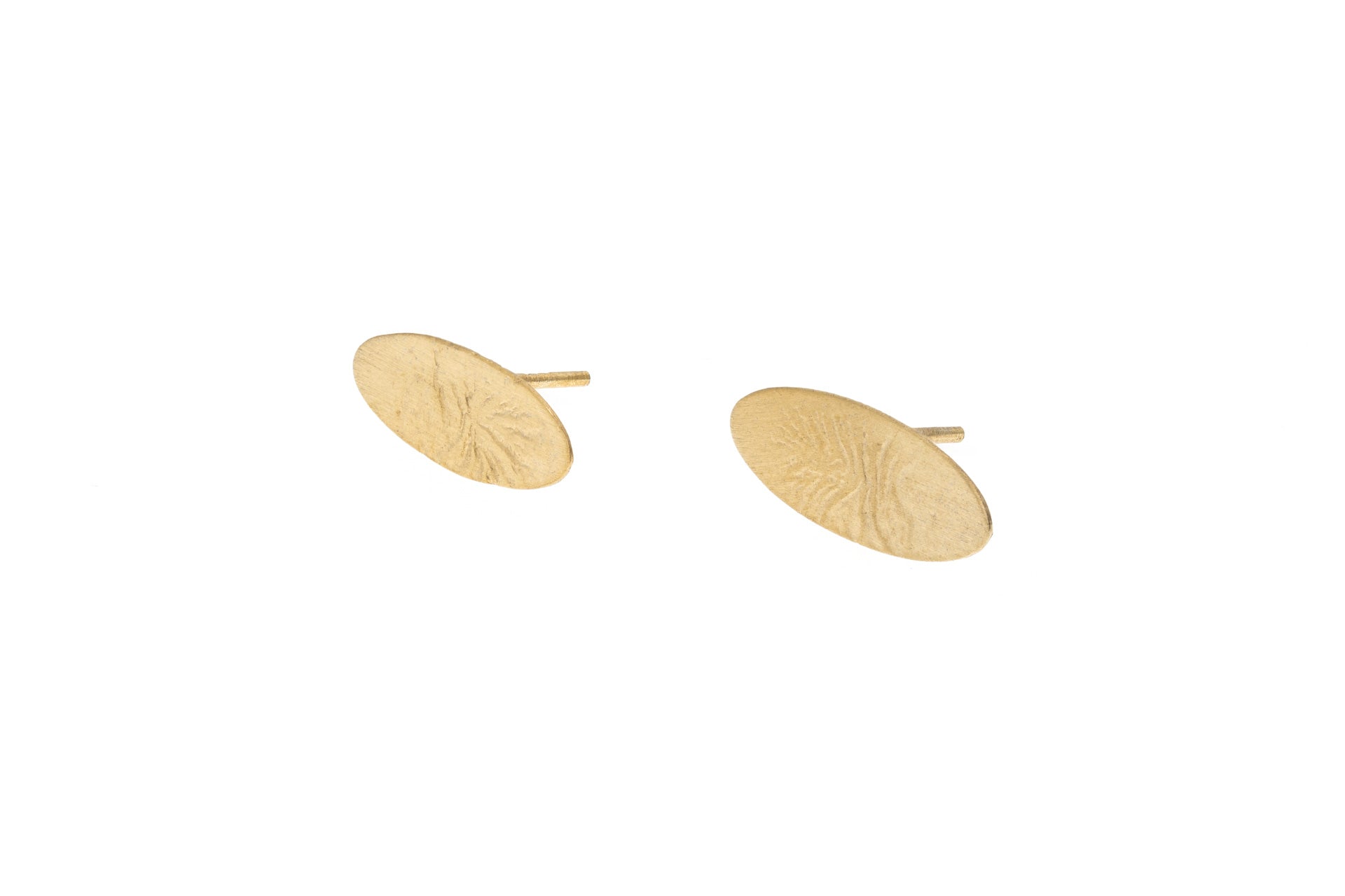 Gold Oval Earrings | Contemporary Designer Jewellery