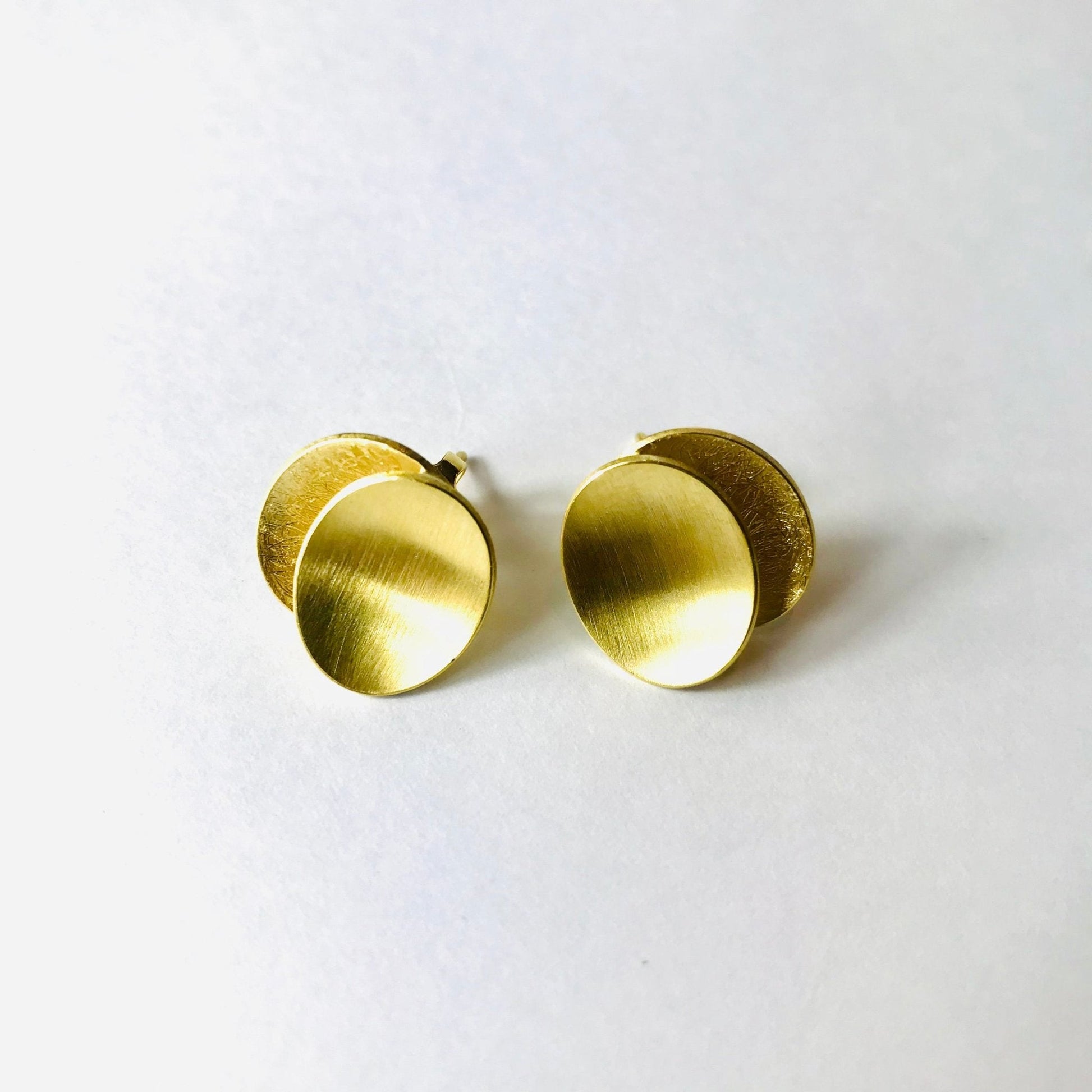 Gold Plated Studs | Contemporary Designer Jewellery