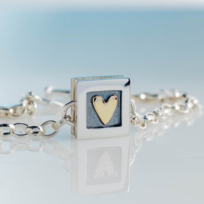 Heart Of Gold Bracelet | Contemporary Designer Jewellery