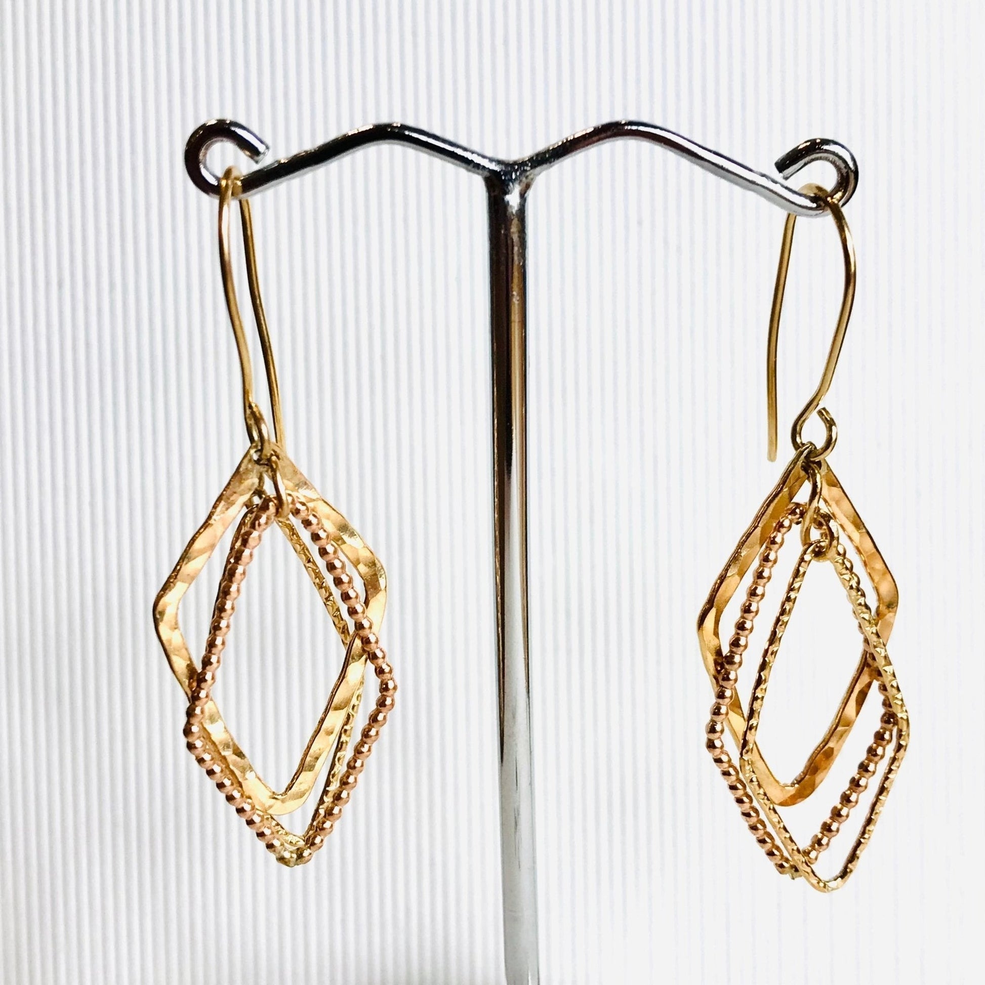 Oblong Diamond Earrings | Contemporary Designer Jewellery