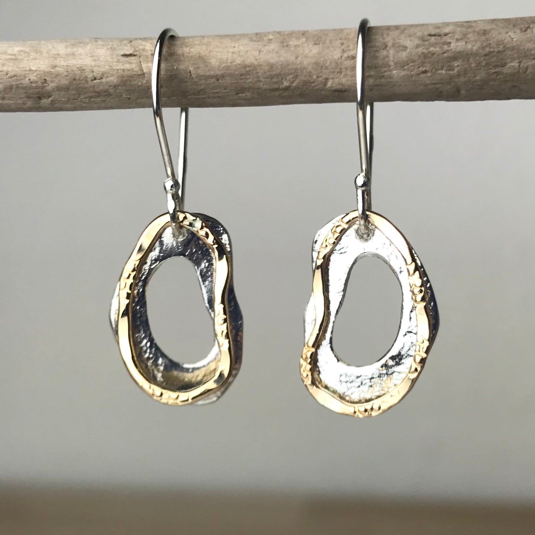 Organic Ovals Earrings | Contemporary Designer Jewellery