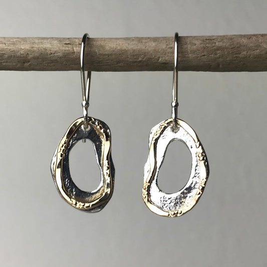 Organic Ovals Earrings | Contemporary Designer Jewellery