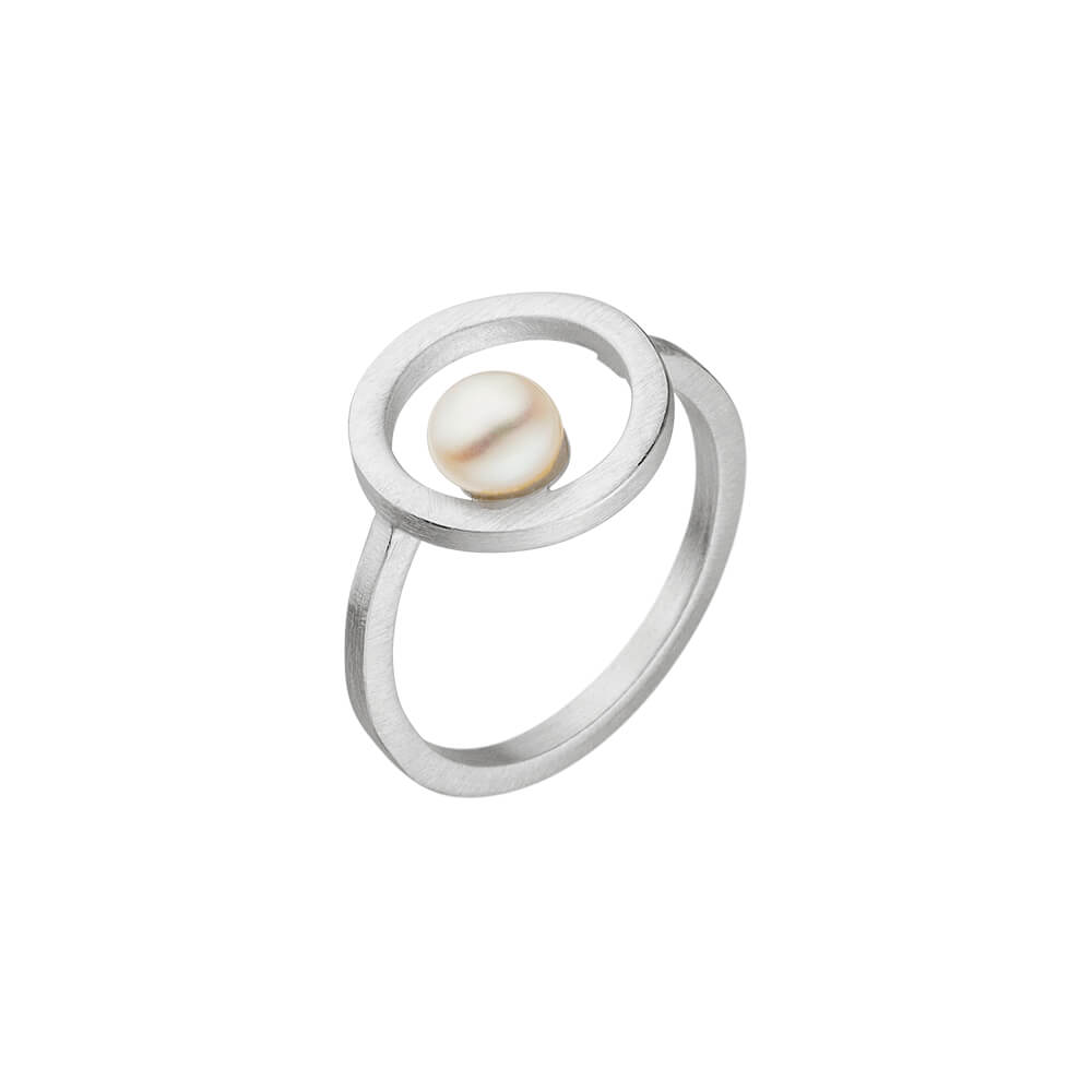 Pearl Circle Ring | Contemporary Designer Jewellery