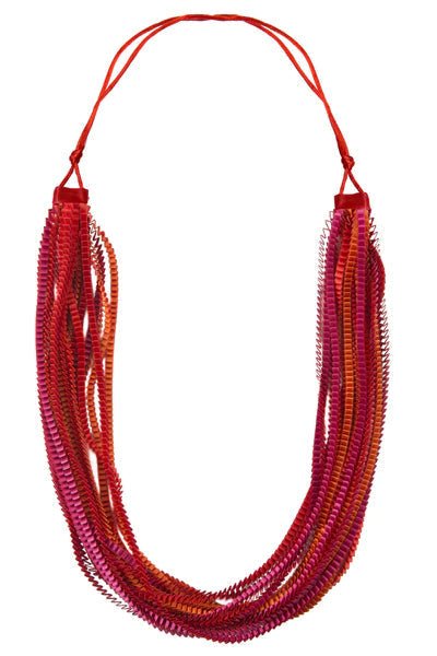 Rose, Fuchsia & Red Neos Necklace | Contemporary Designer Jewellery