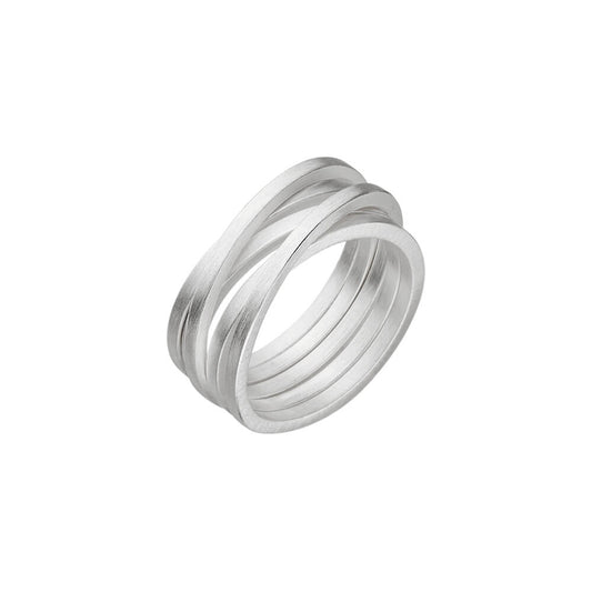 Silver Layered Ring | Contemporary Designer Jewellery