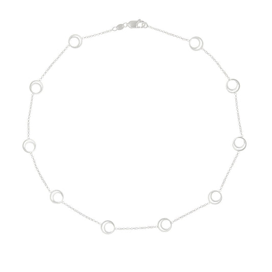 Silver Moon Chain Necklace | Contemporary Designer Jewellery