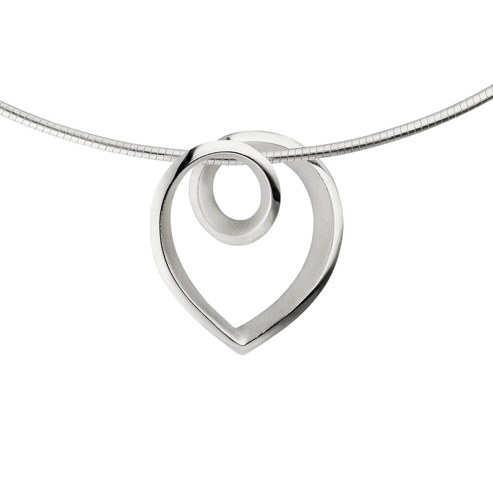 Silver Teardrop Pendant | Contemporary Designer Jewellery